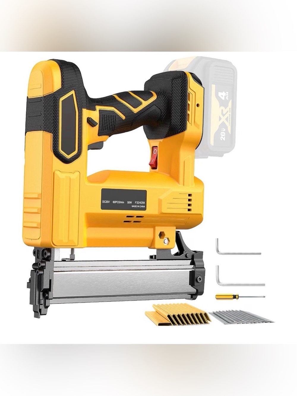 2 in 1 Nail Gun & Staple Gun for Dewalt 20V Battery
Brad Nailer
